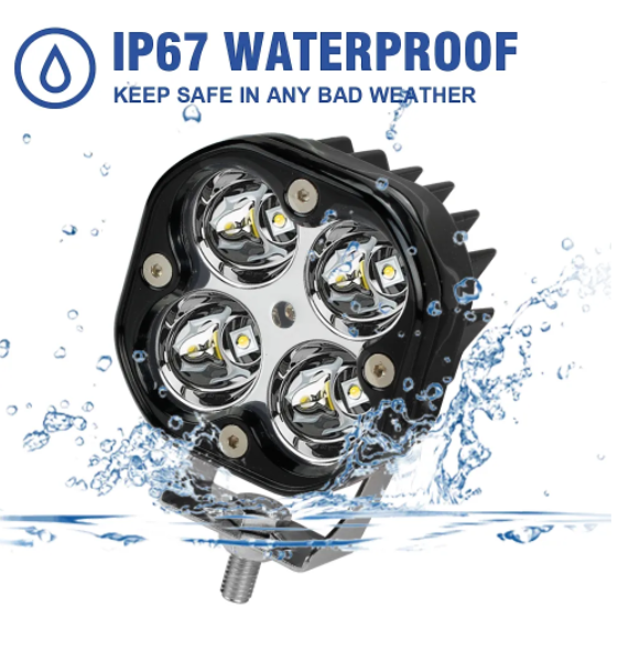 KEEN 4 leds Mini 3inch 40W LED Work Light for Motorcycle Truck SUV ATV 4X4 Offroad Spot Lamp Driving Fog Lamp Headlight