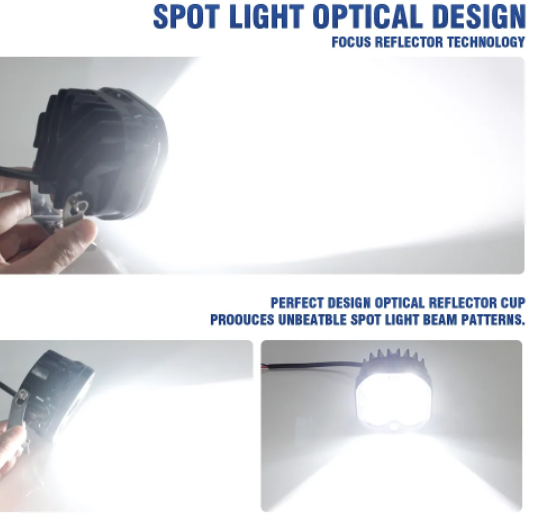 KEEN 4 leds Mini 3inch 40W LED Work Light for Motorcycle Truck SUV ATV 4X4 Offroad Spot Lamp Driving Fog Lamp Headlight