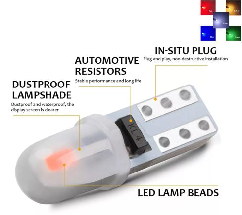 KEEN T5 Led 3014 2SMD Auto LED Lamp Car Dashboard Instrument Light Bulb Interior Indicator Lights Bulb Accessories