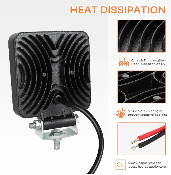 KEEN LED Light Bar 4 Inch 126W Driving Work Light Lamp for 4X4 Truck SUV ATV Boat Trialer 12-60V Offroad Headlight Combo Beam