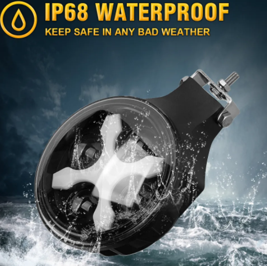 KEEN 6 Inch Angle Eye Car Spotlight 40W Work Lights Halo DRL Driving Headlamp for Motorcycle Offroad Truck Tractor Boat Trailer