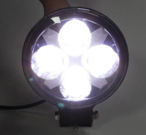 KEEN 6 Inch Angle Eye Car Spotlight 40W Work Lights Halo DRL Driving Headlamp for Motorcycle Offroad Truck Tractor Boat Trailer