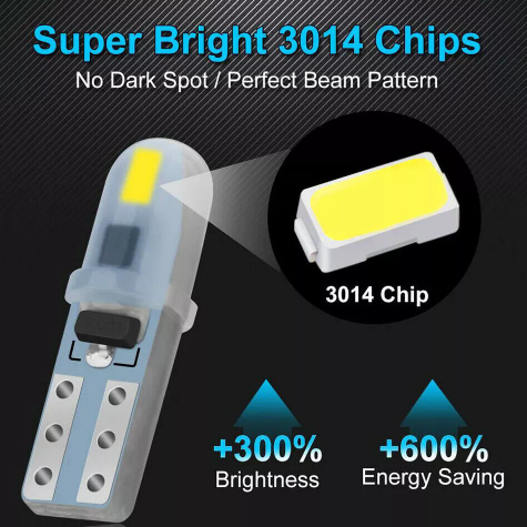 KEEN T5 Led 3014 2SMD Auto LED Lamp Car Dashboard Instrument Light Bulb Interior Indicator Lights Bulb Accessories