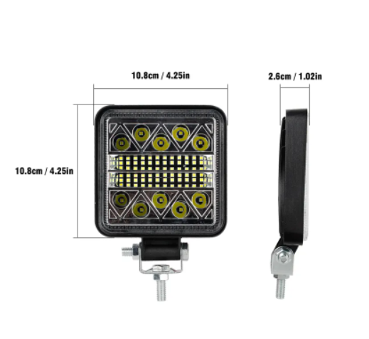  KEEN Waterproof 108W led Offroad Work led for ATV 4X4 SUV Marine Motorcycle White Strobe Light Spotlights