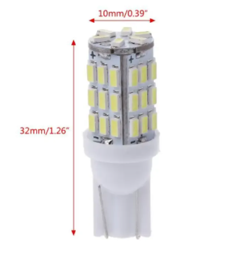  KEEN Car W5W LED Clearance Width Lamp T10 3014 42smd License Plate Lamp Roof Reading Light Bulb t10 led 12V