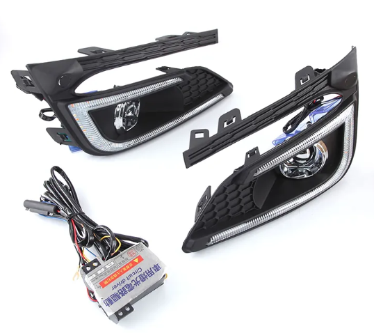 KEEN Auto led for Chevrolet Cruze 2015-2017 U-shape LED DRL Car Light Daytime Running Light Fog Light Cover LED