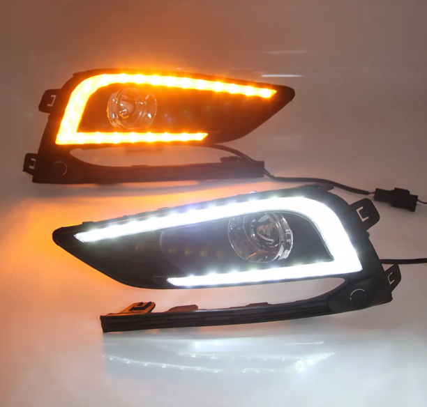 KEEN Auto led for Chevrolet Cruze 2015-2017 U-shape LED DRL Car Light Daytime Running Light Fog Light Cover LED