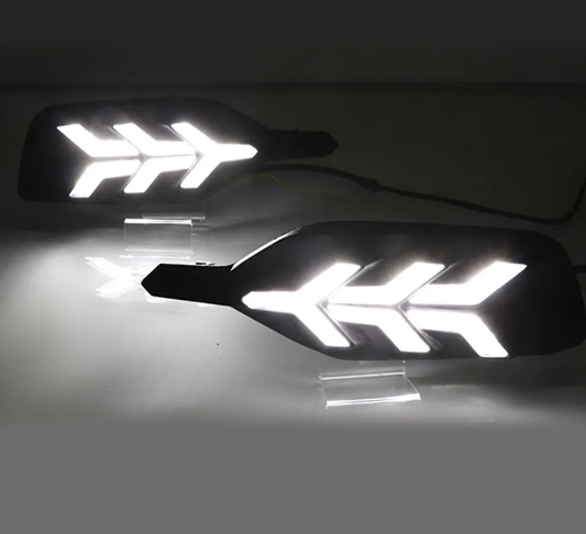 KEEN 12V Led Daytime Running Light for Chevrolet Cruze 2019-2020 Driving Fog Lamp with Amber Turn Signal DRL Headlight