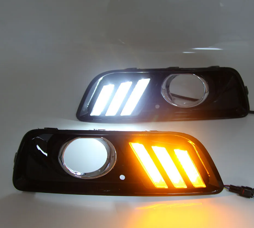  KEEN Auto Led Daytime Running Light for Chevrolet Malibu 2011-2013 2014 2015 DRL with Flowing Turn Signal Fog Lamp Cover Lights