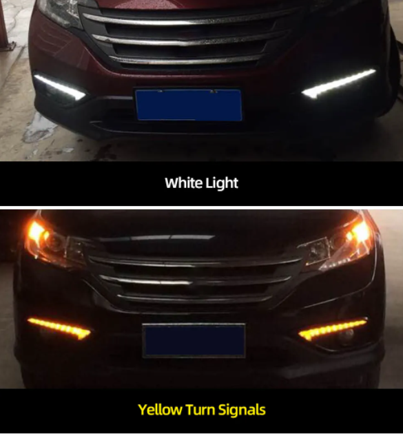  KEEN Hot Sale 12V Car DRL for Honda CRV 2012 2013 2014 Daytime Running light Fog Lamp Cover Headlight Auto Light