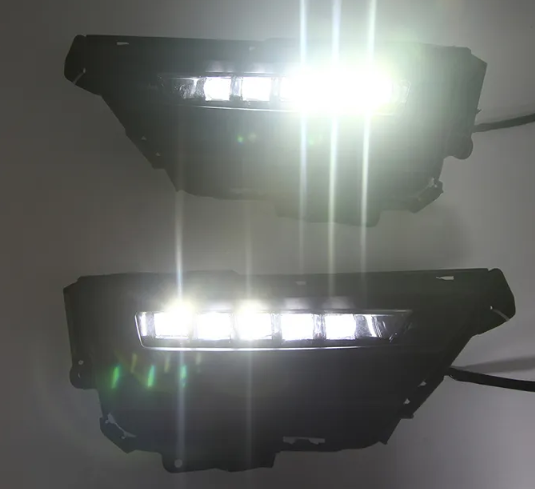   KEEN LED DRL For CRV 2021 With Turning Signal Light Fog Lamp three functions With Yellow/Blue Light Daytime Running Light