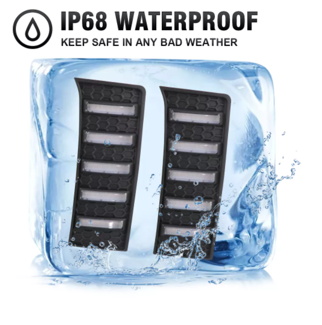 KEEN New Daytime Running Light for Toyota Tundra 2022 2023 White Scan LED DRL Flow Turn Signal Fog Lamp Auto Head Lights