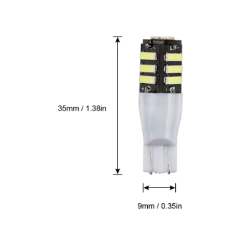 KEEN High Quality 12V Car Light Bulb T10 Led 7020 11SMD Flash W5W White Car Interior Lamp Parking lights