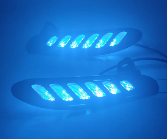 KEEN 12v Daytime Running Light for Toyota Harrier Venza 2020-2022 Start-scan DRL Driving Fog lights with Flow Turning Headlight