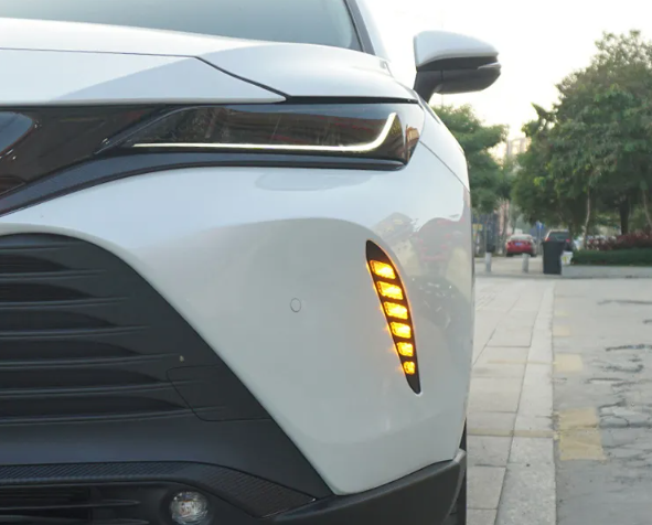 KEEN 12v Daytime Running Light for Toyota Harrier Venza 2020-2022 Start-scan DRL Driving Fog lights with Flow Turning Headlight