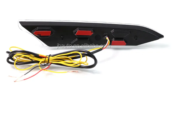  KEEN NEW 12V LED Car for 18 Toyota Rush 2019 2020 DRL Daytime Running Fog light Lamp cover white flow amber turn signal