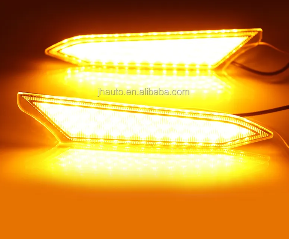  KEEN NEW 12V LED Car for 18 Toyota Rush 2019 2020 DRL Daytime Running Fog light Lamp cover white flow amber turn signal