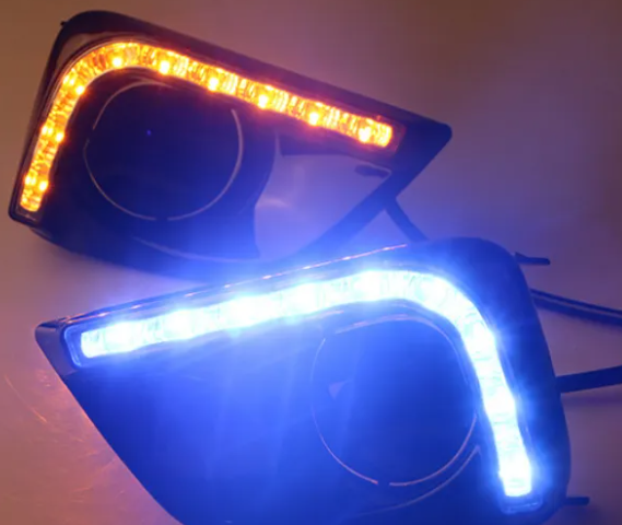 KEEN led DRL Daytime Running Light for Toyota Vios 2014-2016 Driving Fog Lights with Turn Signal Head Lamp