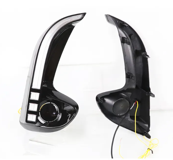 KEEN New Daytime Running Lamp for Toyota Vios YARIS 2021 2022 LED DRL Fog Lamp Yellow Turning Headlight