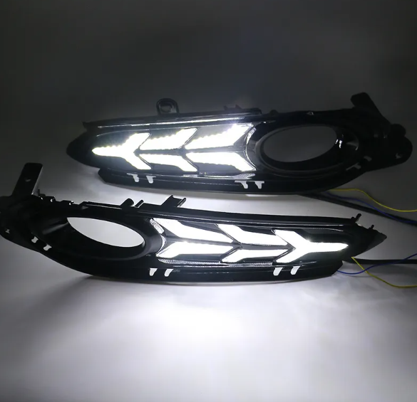  KEEN Car Led Daytime Running Light for Honda Vezel HRV HR-V 2015 2016 2017 2018 DRL with Turn Signal Fog Lamp Cover Head Lights