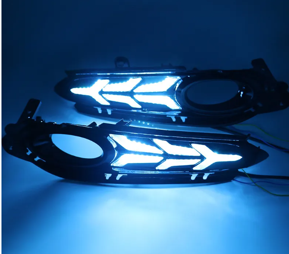  KEEN Car Led Daytime Running Light for Honda Vezel HRV HR-V 2015 2016 2017 2018 DRL with Turn Signal Fog Lamp Cover Head Lights