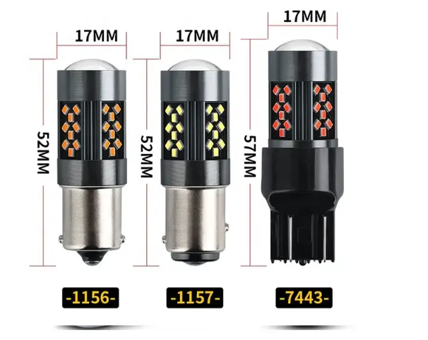KEEN 12V led Car Bulb 1156 2016 42SMD 1157 Ba15s T15 W16W Turn Signal Reverse Lamp Tail Light T20 T25 Led Light 7443 7440 Led
