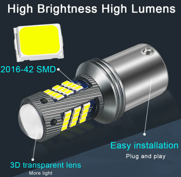  KEEN Wholesale Canbus 1156 led 1157 2016 42smd T25 Auto 7440 7443 Tail Lamp Car Turn Signal Brake Light Bulb T20 LED Bulbs