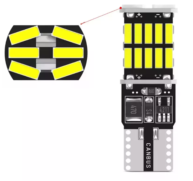 KEEN 12V LED Canbus T10 4014 26SMD W5W Interior Light Bulb Car Clearance Width Lamp Auto Reading Lights Side Led