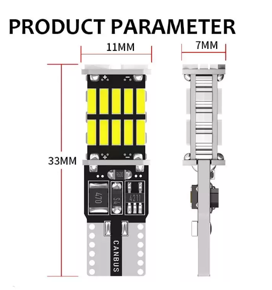 KEEN 12V LED Canbus T10 4014 26SMD W5W Interior Light Bulb Car Clearance Width Lamp Auto Reading Lights Side Led