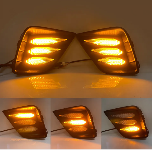 KEEN 12V Led Car Light DRL for Honda City 2020 2021 Daytime Running Light Fog Lamp Dynamic Turning Signal led