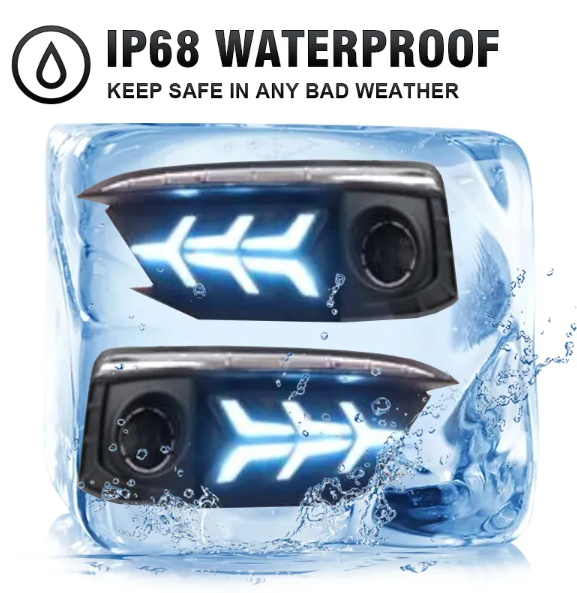 KEEN 12V LED Daytime Running Lights for Honda Civic 10th 2019-2020 DRL Sequential Turning Driving Fog Lamp Head Light