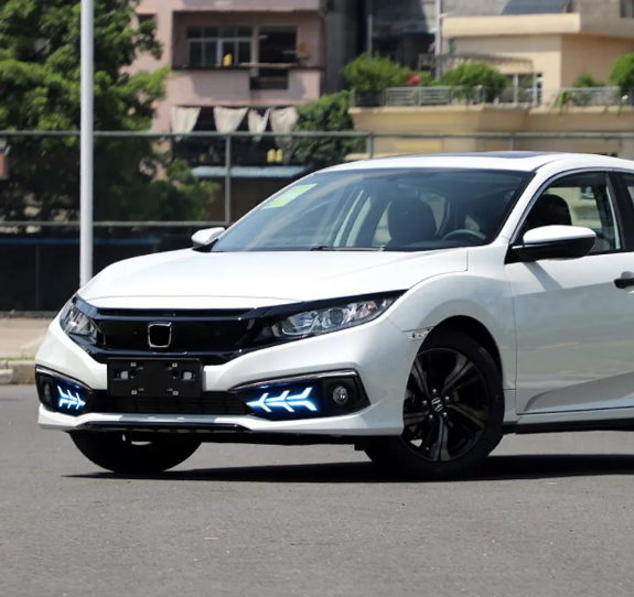 KEEN 12V LED Daytime Running Lights for Honda Civic 10th 2019-2020 DRL Sequential Turning Driving Fog Lamp Head Light