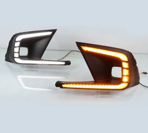 KEEN 12V Car Daytime Running Light for Honda Civic 2021-2022 Start-scan LED DRL with Dynamic Turn Signal Driving Fog Lamp