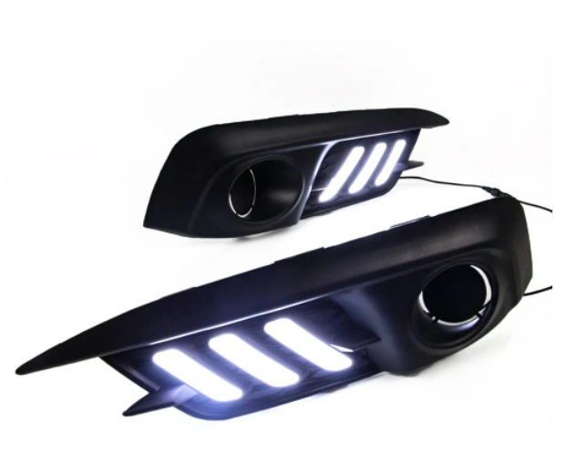 KEEN 12V Car Light LED Daylight DRL for Honda Civic 2016 2017 2018 Driving Fog Lamp with Turn Signal Daytime Running Light