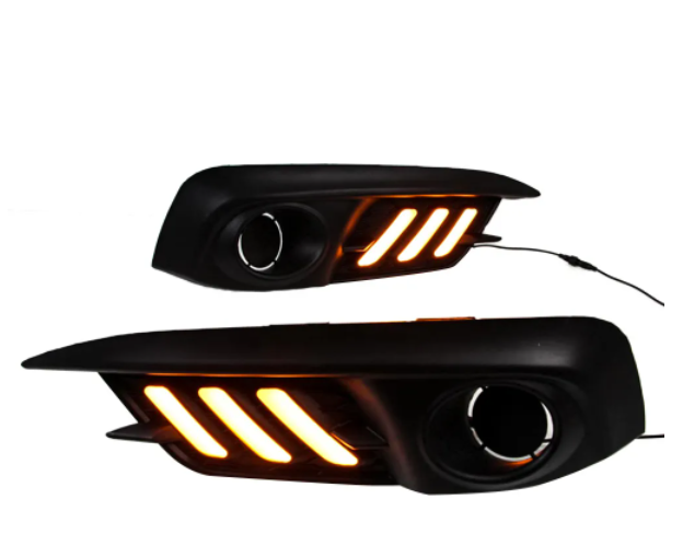 KEEN 12V Car Light LED Daylight DRL for Honda Civic 2016 2017 2018 Driving Fog Lamp with Turn Signal Daytime Running Light