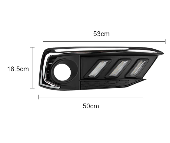 KEEN Car Daytime Running Light for Honda Civic 10th gen 2019 2020 DRL Flow Turn Signal Fog Light Car Head Lamp
