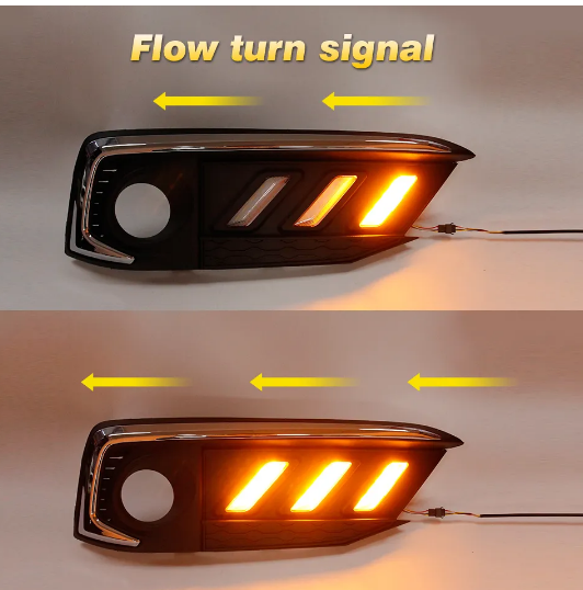 KEEN Car Daytime Running Light for Honda Civic 10th gen 2019 2020 DRL Flow Turn Signal Fog Light Car Head Lamp