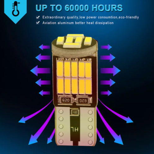 KEEN 12V W5W 194 168 T10 26smd 4014 led Canbus Wedge Parking Light Bulb Car Led Light Interior Reading t10 Led Bulbs 