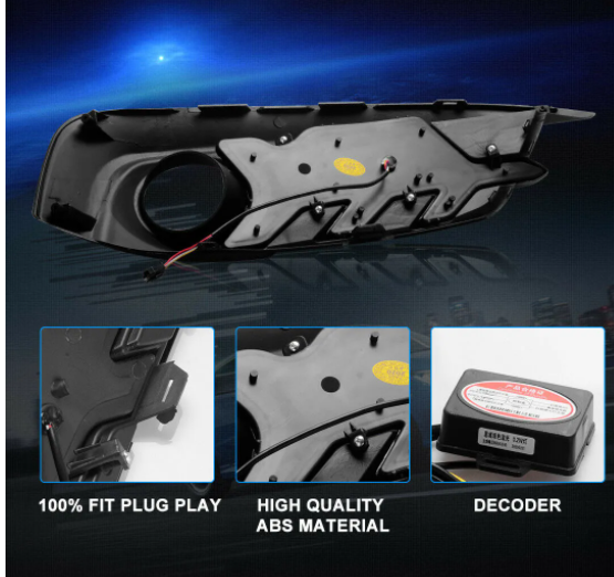 KEEN Hot Sale LED DRL for Honda Civic 2016-2018 Daytime Running Lights with Turning Driving Fog Lamp Headlight