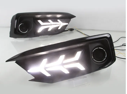  KEEN 12V Daytime Running Light for 2019-2020 Honda Civic LED DRL Sequential Turning Light Fog Lamp Cover