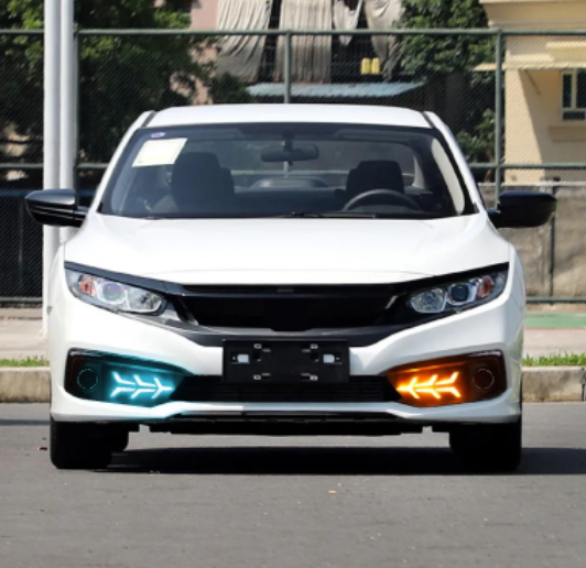  KEEN 12V Daytime Running Light for 2019-2020 Honda Civic LED DRL Sequential Turning Light Fog Lamp Cover