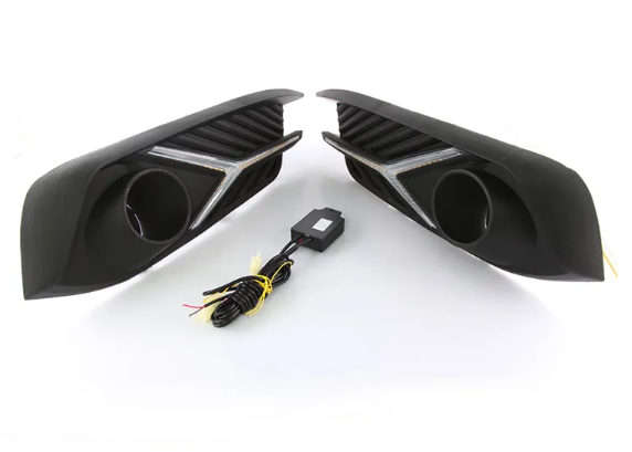 KEEN 12V Car led Daytime Running Lamp for Honda Civic 2016-2018 led Fog Light Cover LED Head Lamp