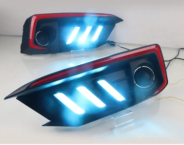 KEEN Hot Sale 12V Daytime Running Light for Honda Civic 2019-2020 Daylights Yellow Turning Fog Lamp Cover