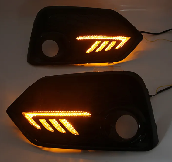 KEEN Auto Body Parts LED DRL Daytime Running Light With Fog lamp For Civic 2019 With Yellow Light