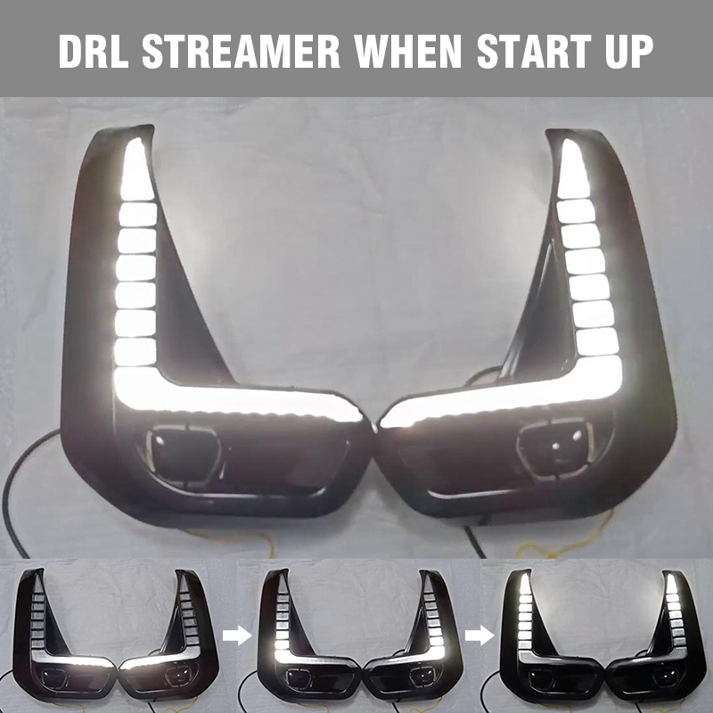 KEEN Newest Design Daytime Running Light for Toyota Hilux Revo 2020 2021 LED DRL Start-scan Driving Fog Lamp Headlight