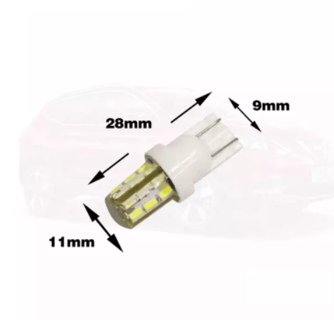 KEEN 12V T10 3014 24SMD Silicone Led Bulb W5W Car Interior Lamp Wedge Clearance Parking Light Automobile Bulbs