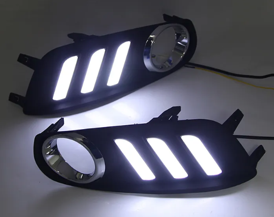 KEEN High performance 12V LED Daytime Running Lights With Fog Lamp DRL Led Lights For Tiida 2012-2015