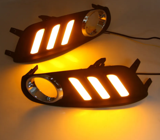 KEEN High performance 12V LED Daytime Running Lights With Fog Lamp DRL Led Lights For Tiida 2012-2015