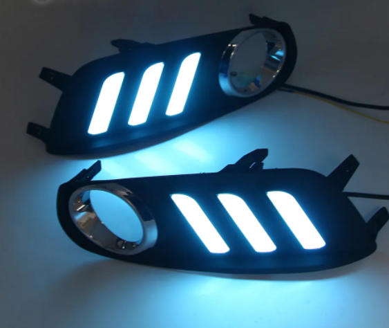 KEEN High performance 12V LED Daytime Running Lights With Fog Lamp DRL Led Lights For Tiida 2012-2015