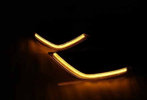 KEEN Super Bright 12V LED DRL for Nissan SUNNY Versa 2014 Led Daytime Running Light with amber Turn Signal Light